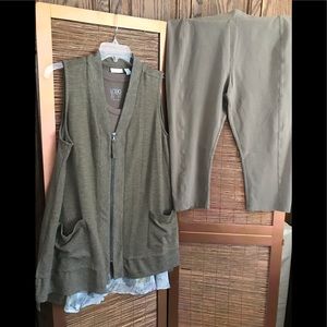 LOGO set capri & vest